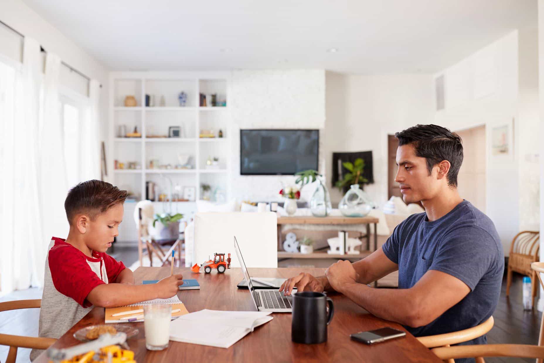 Télétravail avec des enfants