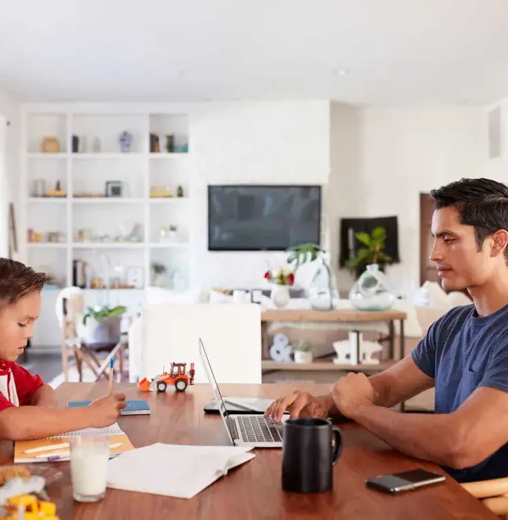 Télétravail avec des enfants