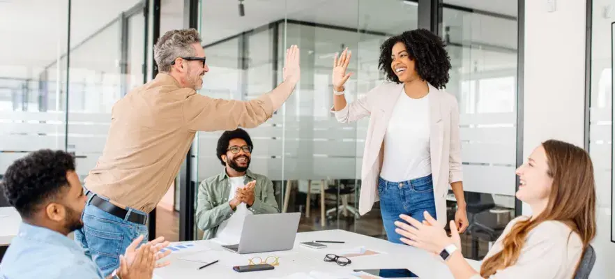 équipe de travail et ambition collective